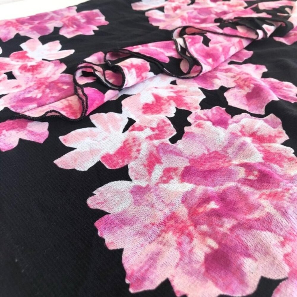 212 Collection Pink Floral Casual Dress Top - Picture 4 of 14